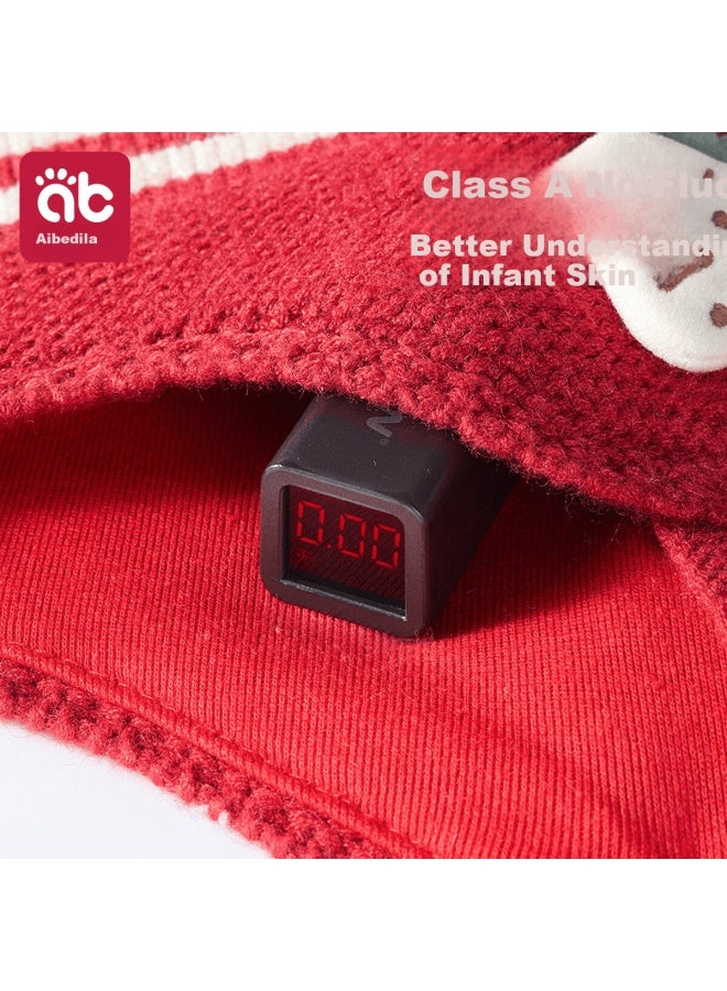 Aibedila Baby Hat Autumn Winter Ear Protection Knitted Cap For Newborn Boys Warm Windproof Wool Hat - Image 5