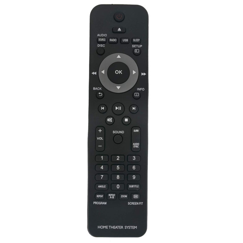 Beyution New Replacement Remote Control fit for Philips Home Theater System HTD3200 HTS2200 HTS2500 HTS2511 HTS3019 HTS3020 HTS3201 HTS3269 HTS3270 HTS3277 HTS3373 HTS3376 HTS3377 HTS3510 HTS3520 HTS3530 - Image 1