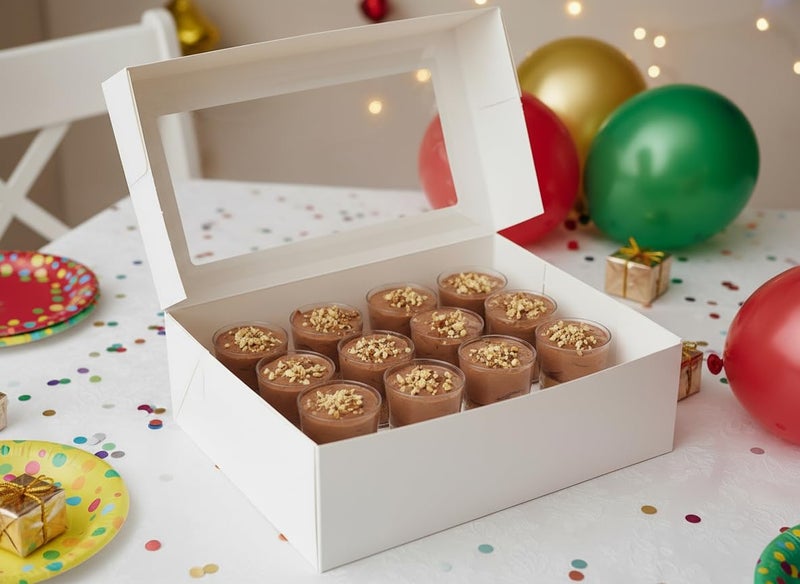 JRWTY Dessert Shooter Boxes, 6-Pack, Holds 12 Count 5 oz Dessert Shooters, Food-Grade Carrier Containers - Image 5