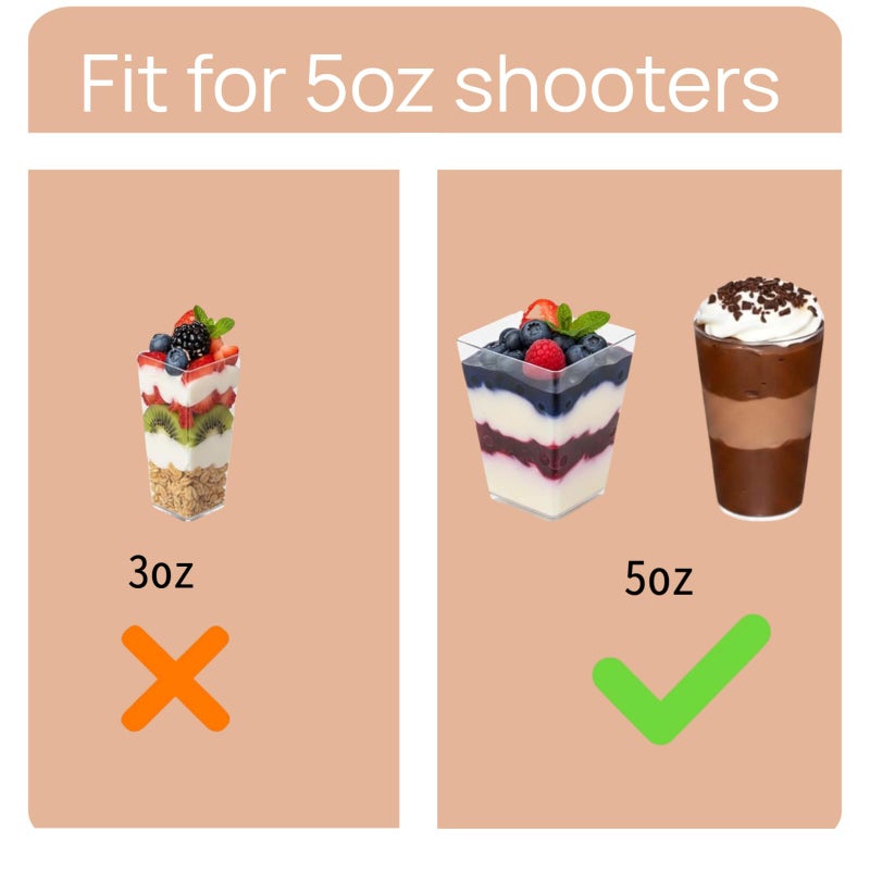 JRWTY Dessert Shooter Boxes, 6-Pack, Holds 12 Count 5 oz Dessert Shooters, Food-Grade Carrier Containers - Image 4