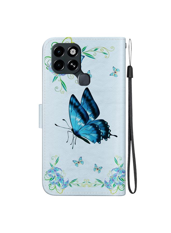 Zaboon Case For Infinix Smart 6 Crystal Texture Colored Drawing Leather Phone Case - Image 3