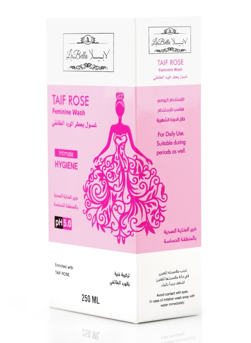 La Bella Feminine Wash with Taif Rose 250ml – Instant Cleanliness & Long-Lasting Freshness - Image 1