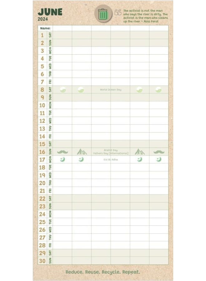 3S 3s - Academic Family Calendar - 16 Months - 2023-2024  - Image 4