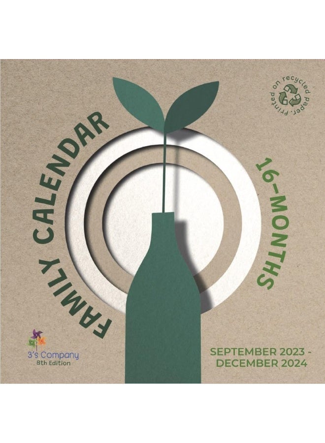 3S 3s - Academic Family Calendar - 16 Months - 2023-2024  - Image 1