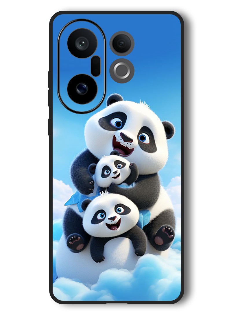 Theodor Case Compatible with Vivo X200 FE 6.31 Inch Protection Shockproof Bumper Cover Panda 2 - Image 1
