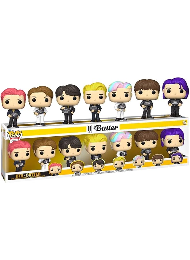فانكو بوب ألعاب Rocks Bts Butter 7Pk Exc Collectibles 64888 متعددة الألوان