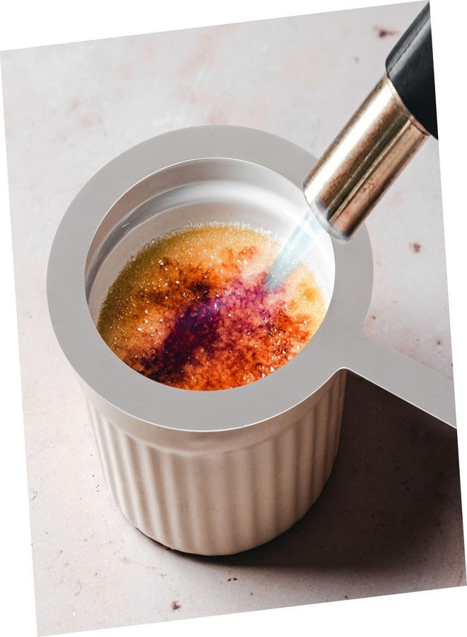 هيموتون حلقات تسخين الحليب المقاومة للحرارة من هيموتون، قطعتان، لأكواب كريم بروليه، مصنوعة من الفولاذ المقاوم للصدأ الفضي. - Image 4