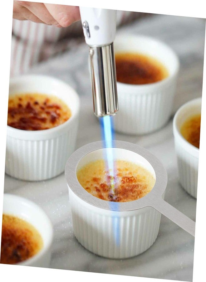 هيموتون حلقات تسخين الحليب المقاومة للحرارة من هيموتون، قطعتان، لأكواب كريم بروليه، مصنوعة من الفولاذ المقاوم للصدأ الفضي. - Image 5