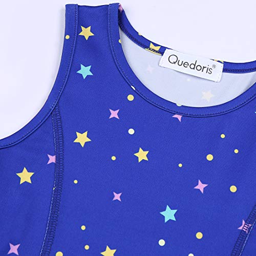 Quedoris Girls Twirly Printed Casual Party Dress Galaxy Unicorn Sleeveless XL - Image 4