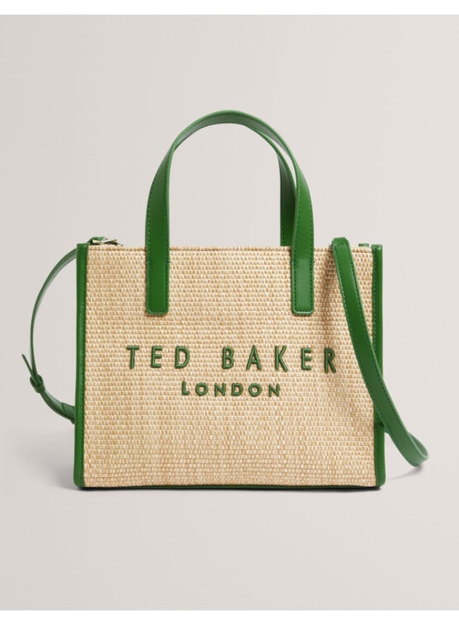 Ted Baker Faux Raffia Small Icon Bag - Image 1