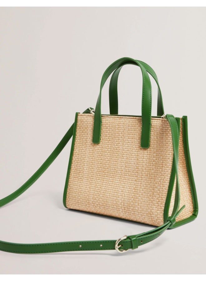 Ted Baker Faux Raffia Small Icon Bag - Image 4
