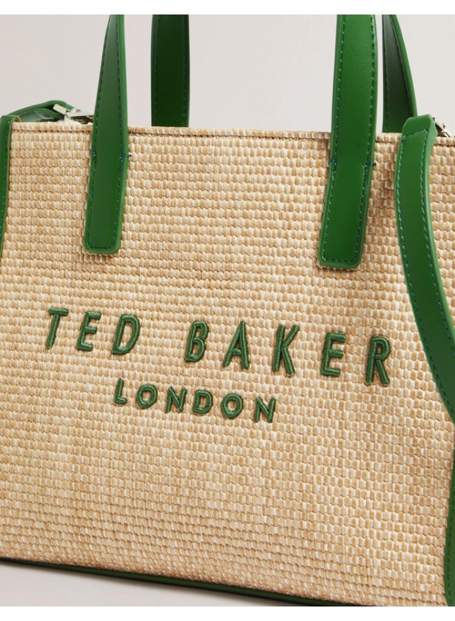 Ted Baker Faux Raffia Small Icon Bag - Image 3