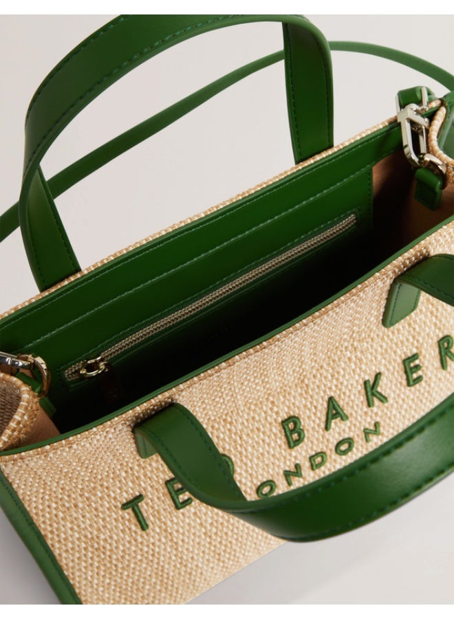 Ted Baker Faux Raffia Small Icon Bag - Image 5