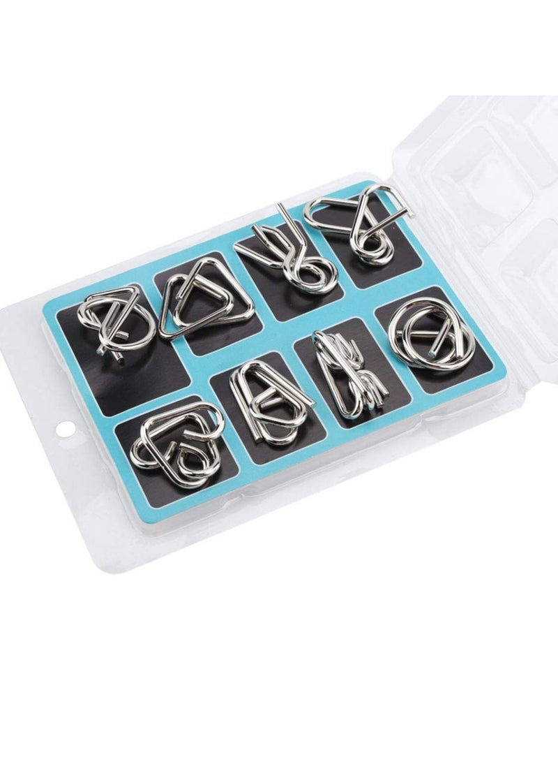 8-Piece Brain Teaser Puzzle Set - Image 4