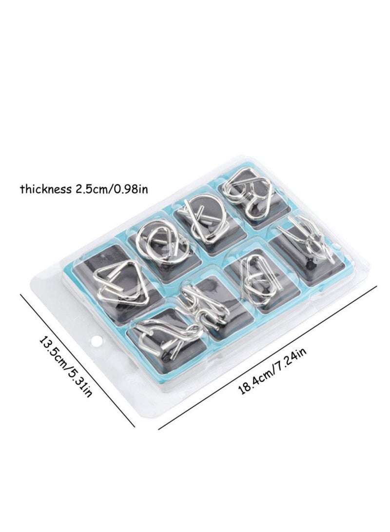 8-Piece Brain Teaser Puzzle Set - Image 3