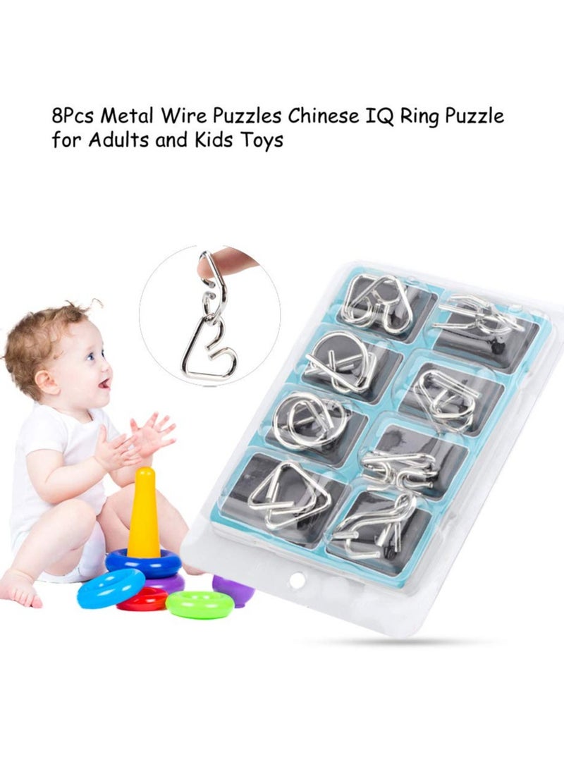 8-Piece Brain Teaser Puzzle Set - Image 2