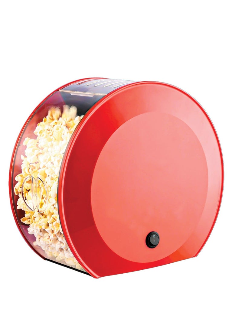 Home Master 1200W Electric Oil-Free Popcorn Maker - Modern Design and Easy to Use - Image 2