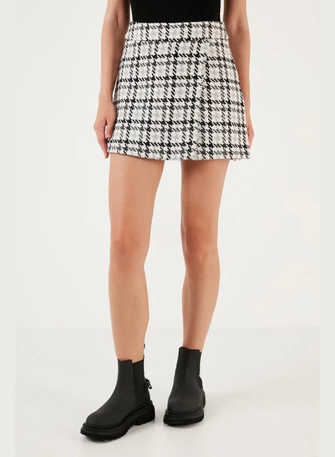 ليلا تنورة قصيرة شتوية قطنية للنساء بمقاس عادي من ليلا