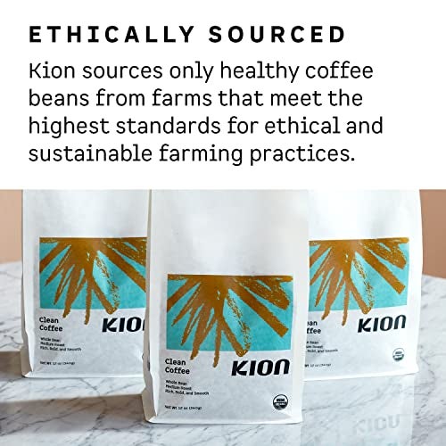 Kion Organic Whole Bean Coffee, Tested for Toxins, Ethically Sourced, Rich, Bold, and Smooth, Medium Roast 12 Oz (3 Pack) - Image 5