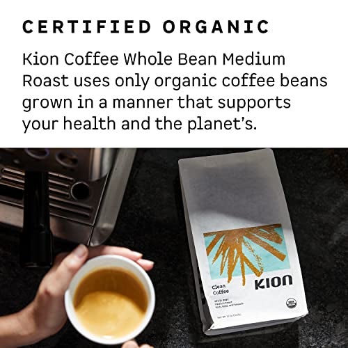 Kion Organic Whole Bean Coffee, Tested for Toxins, Ethically Sourced, Rich, Bold, and Smooth, Medium Roast 12 Oz (3 Pack) - Image 3