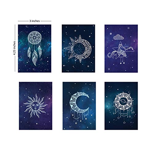 DOODLE Set of 12 Thank You Blank Notecards with Envelopes | 3 x 4.25 Inch Mini Greeting Cards for All Occasion - Image 2