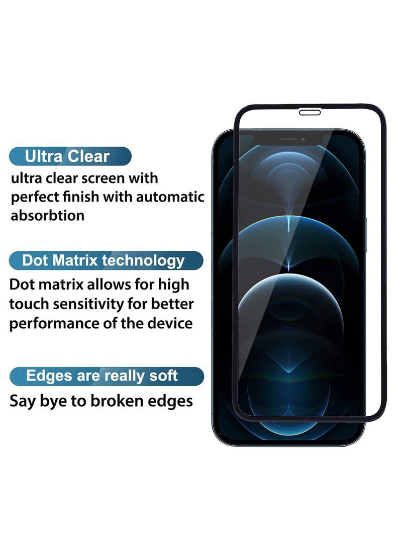 Raxoom Screen Protector iPhone 12/12 Pro 6.1inchPrivacy Protector Anti-Scratch with Alignment Frame Bubble Free Scratch Resistant Tempered Glass - Image 5