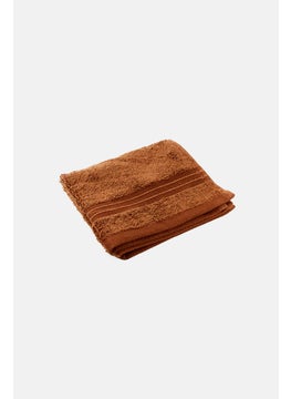 Cotton home Textured Face Towel, Wood Brown  - Image 2