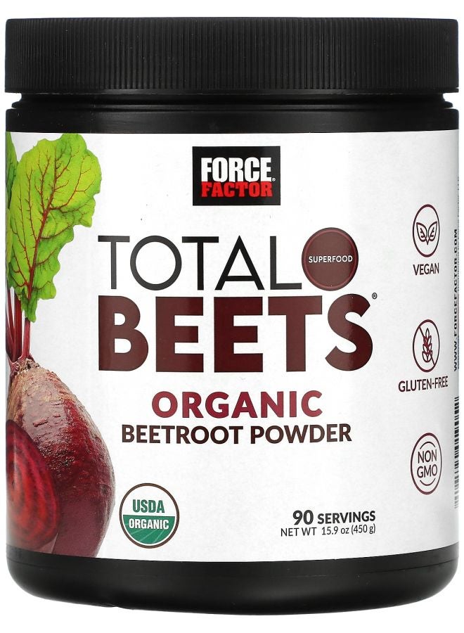 Force Factor Total Beets Organic Beetroot Powder 15.9 oz (450 g)