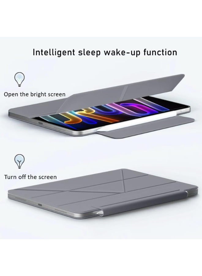 عام غطاء متوافق مع Lenovo Xiaoxin Pad Pro GT مقاس 11.1 بوصة 2025، غلاف مغناطيسي ذكي قابل للفصل مع مشبك ثنائي الجوانب، حامل قابل للطي قابل للتعديل وحامل قلم. - Image 5