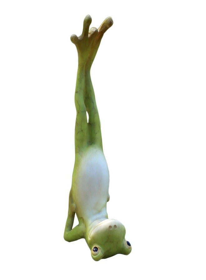Top Collection Miniature Fairy Garden and Terrarium Yoga Frog Salamba Sarvangasana Shoulder Stand Pose - Image 1