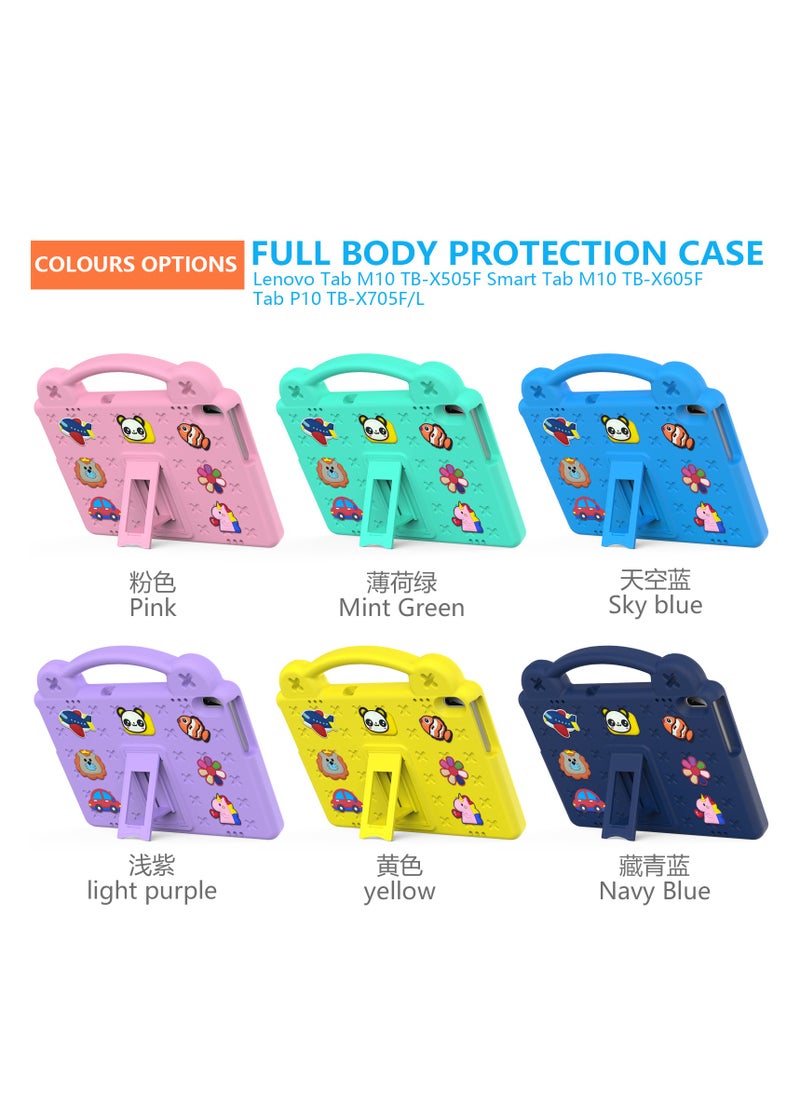 Generic - Child Protection Case for Lenovo Tab M10 TB-X505X/F/Tab M10 TB-X605F/Tab P10 TB-X705F/L Heavy Duty EVA Foam Shockproof Case Child Protection Case with Stand - Image 1