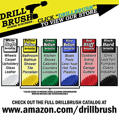 Drillbrush Bathroom Cleaning Brush - Shower Drill Cleaning Brush - Grout and Tile Cleaning Brush - Bathtub Cleaning Brush - Power Cleaning Brush - Shower Scrub Brush - Drill Cleaning Scrubber Brush Kit for Home - Image 3