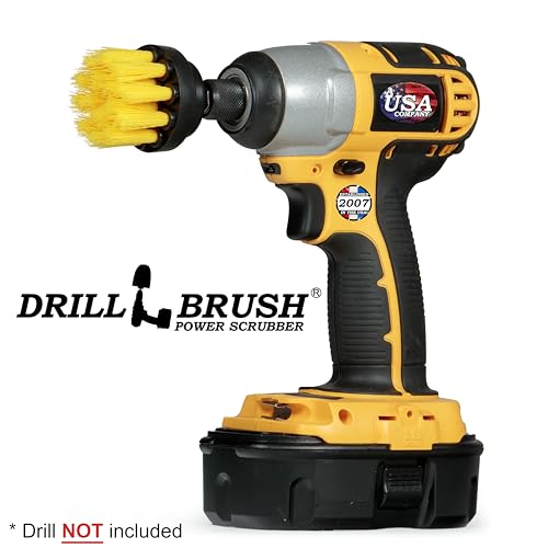 Drillbrush Bathroom Cleaning Brush - Shower Drill Cleaning Brush - Grout and Tile Cleaning Brush - Bathtub Cleaning Brush - Power Cleaning Brush - Shower Scrub Brush - Drill Cleaning Scrubber Brush Kit for Home - Image 4