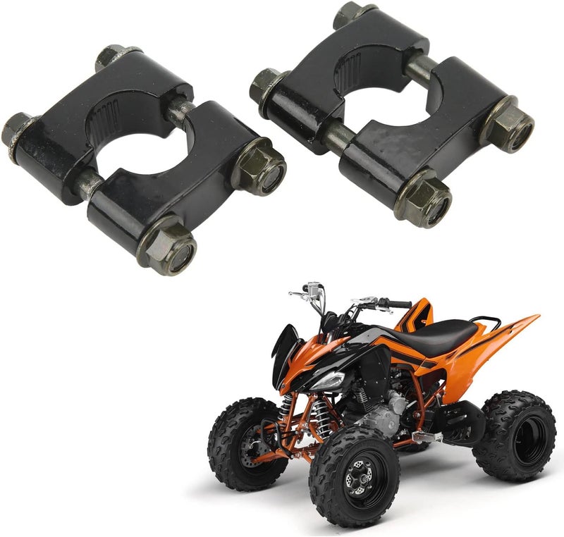 Asixxsix 7/8 Inch 22 mm Motorcycle Handlebar Risers - 2 Pcs Universal Handlebar Clamp (Black) - Image 4