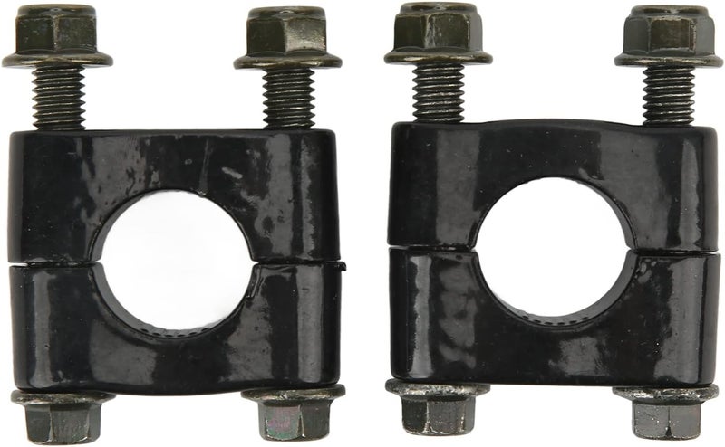 Asixxsix 7/8 Inch 22 mm Motorcycle Handlebar Risers - 2 Pcs Universal Handlebar Clamp (Black) - Image 1