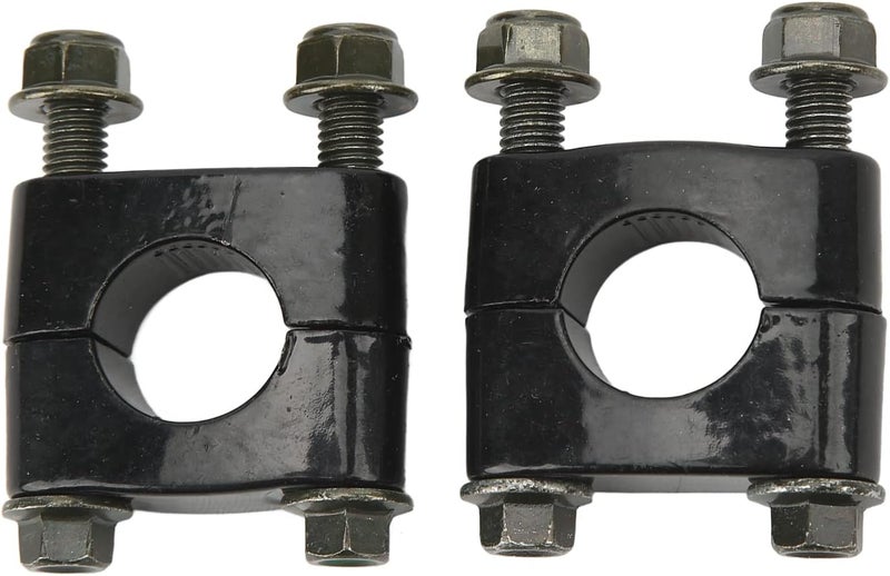 Asixxsix 7/8 Inch 22 mm Motorcycle Handlebar Risers - 2 Pcs Universal Handlebar Clamp (Black) - Image 2