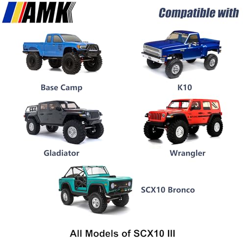 AMK SCX10 III Brass Kit 118lb Diff Cover Front Rear Axle Housing Portal Steering Knuckle Caps for 110 RC Crawler Axial SCX10 Upgrades AR45P - Image 5