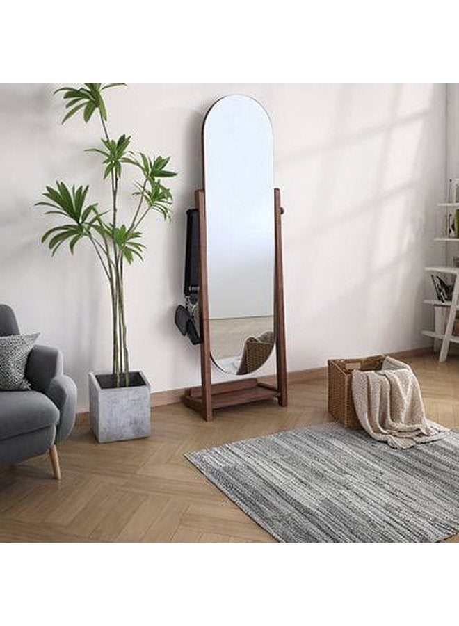Art Wood Stand Mirrors Brown  47X170X45 Cm 