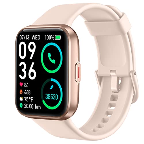 SKG Smart Watch for Men Women Android iPhone, with Alexa Built-in & Bluetooth Call(Answer/Make Call) 1.69" Fitness Tracker with IP68 Waterproof, 60+ Sports, Heart Rate SpO2 Monitor, V7 Pro - Image 1