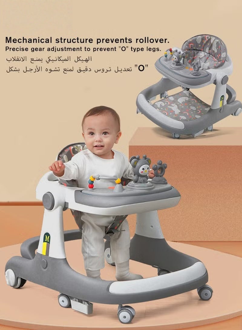 HOOKOR 3 In 1 Baby Walker With Parent Push Handle And Big Comfortable Seat Cushion For Infants Children - Image 2