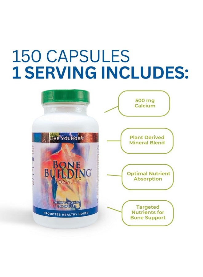 Youngevity Bone Building Formula™ - Calcium, Magnesium, D3, Biotin, Glucosamine HCl for Bone Health, and Density - Essential CoFactors: Trace Minerals, Boron, Horestail Herb, Rosehips (150 Caps) - Image 4