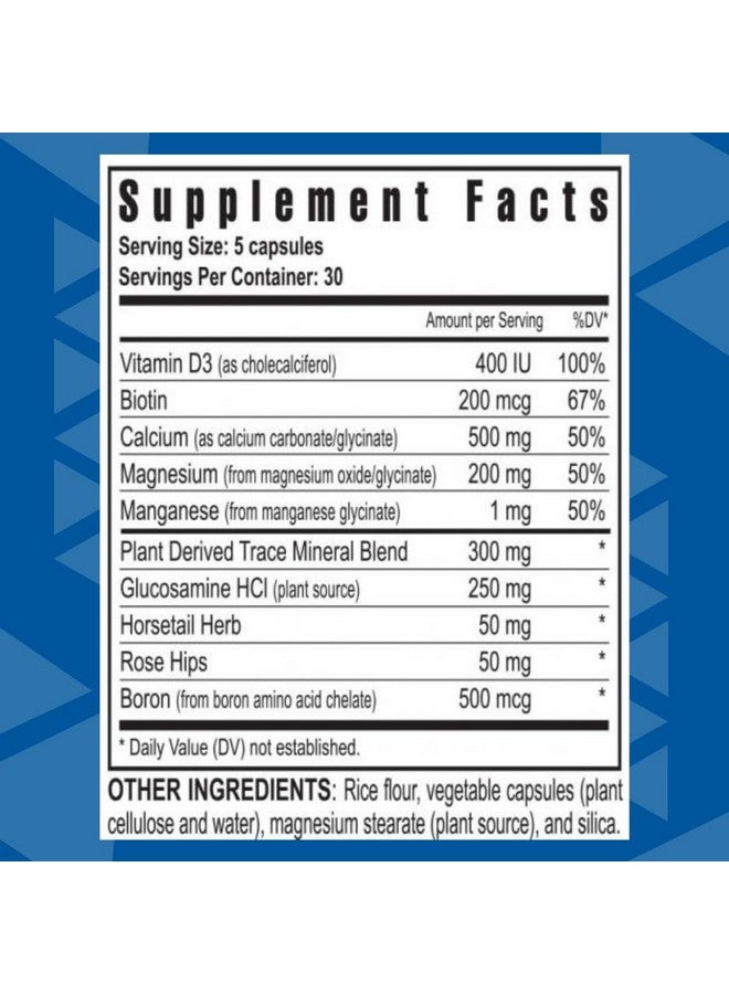 Youngevity Bone Building Formula™ - Calcium, Magnesium, D3, Biotin, Glucosamine HCl for Bone Health, and Density - Essential CoFactors: Trace Minerals, Boron, Horestail Herb, Rosehips (150 Caps) - Image 2