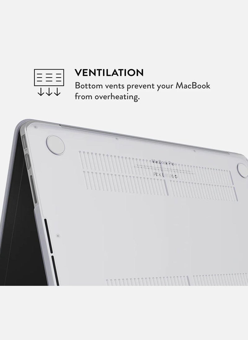 بورجا جراب حماية صلب فاخر لجهاز ماك بوك اير . بوصة بألوان باستيل بتصميم مطبوع بشاشة ريتينا وبصمة الإصبع - Image 4