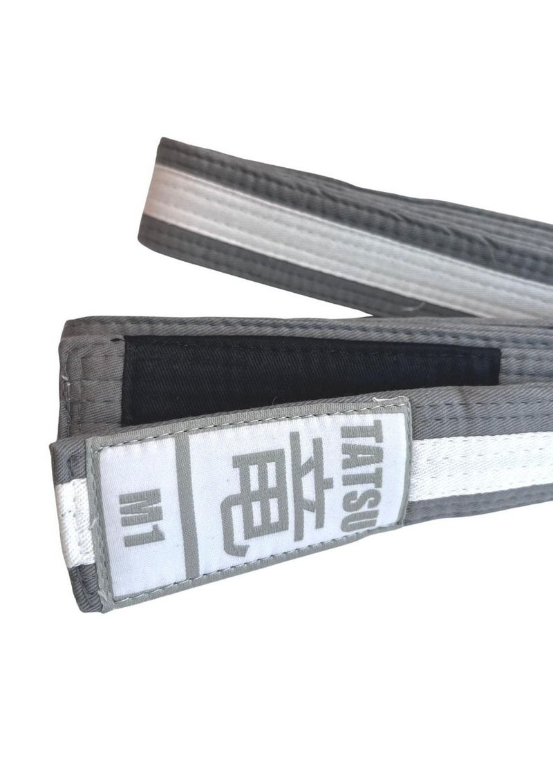 Tatsu Tatsu BJJ Belt Kids Grey-white  - Image 4