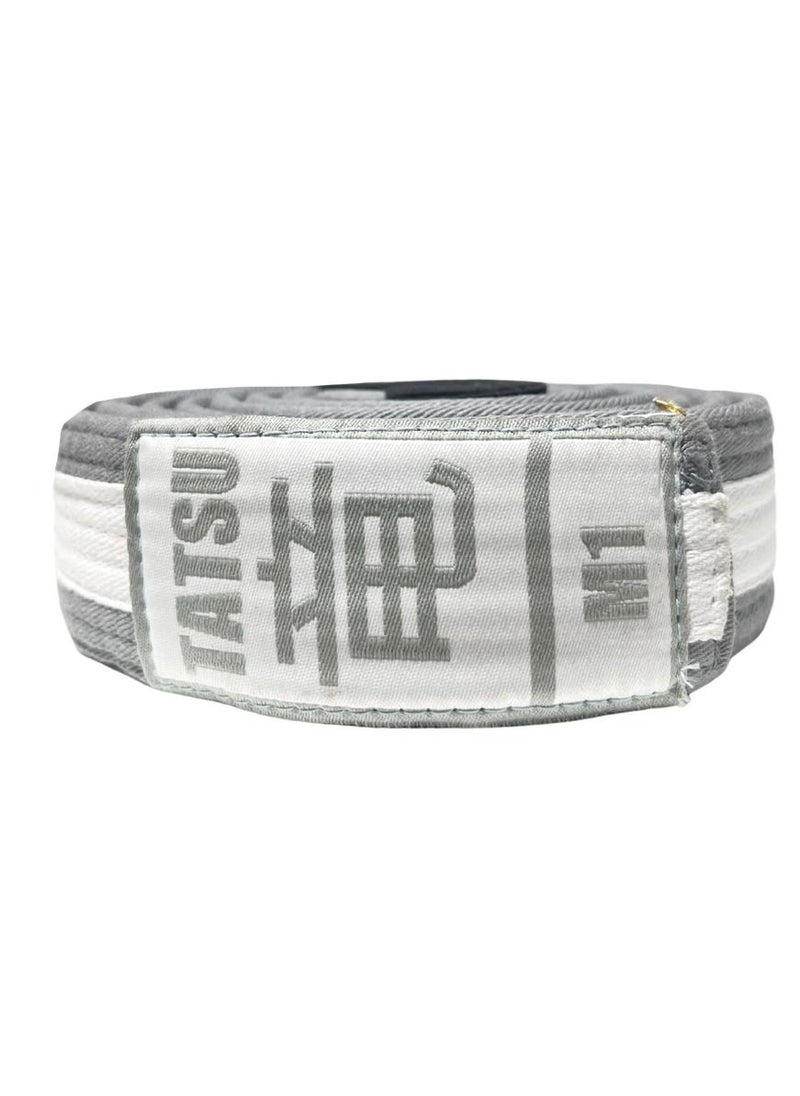 Tatsu Tatsu BJJ Belt Kids Grey-white  - Image 2