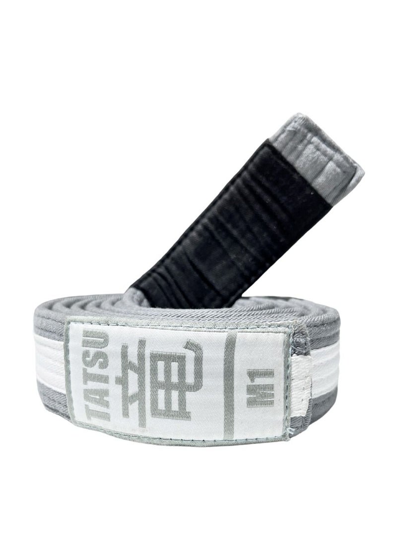 Tatsu Tatsu BJJ Belt Kids Grey-white  - Image 1