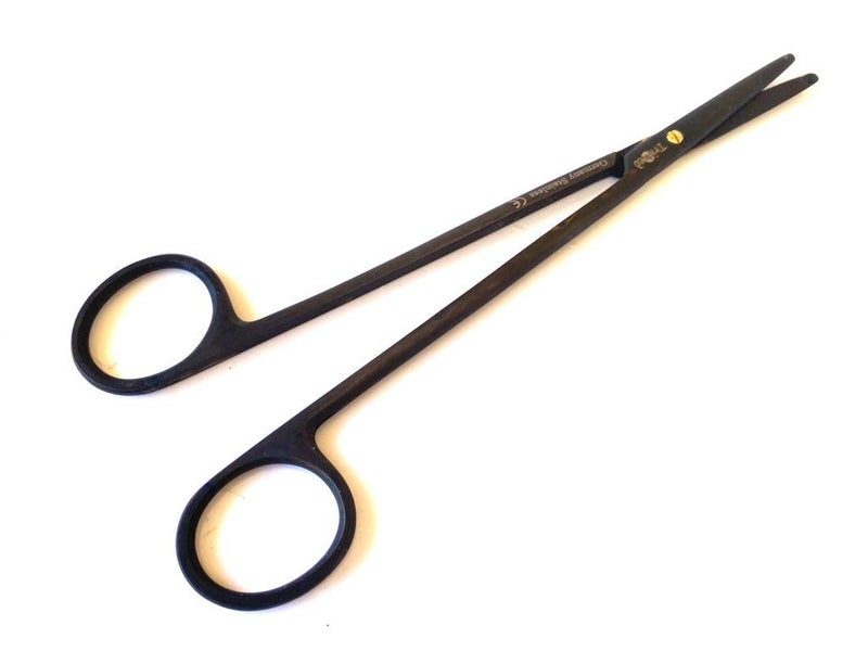 MedTool Metzenbaum Scissor 5.5" Straight Full Black German Stainless Steel - Image 2