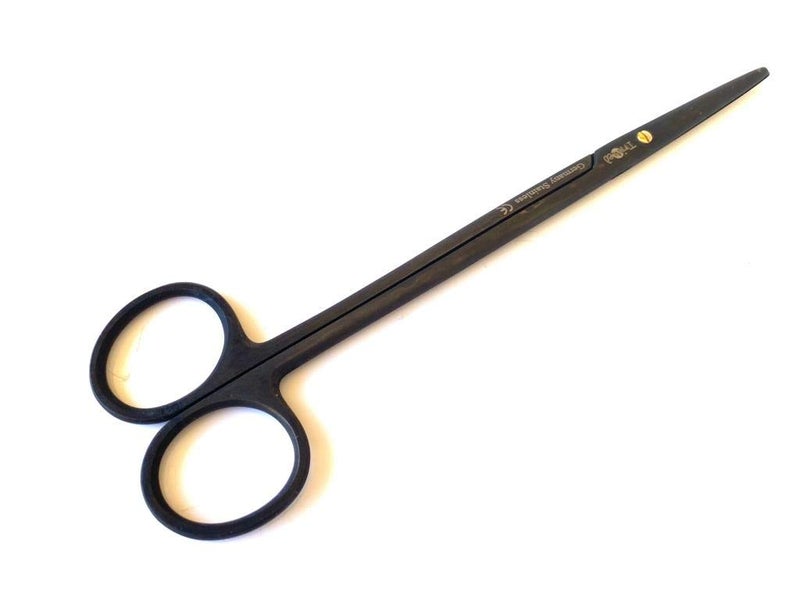MedTool Metzenbaum Scissor 5.5" Straight Full Black German Stainless Steel - Image 1