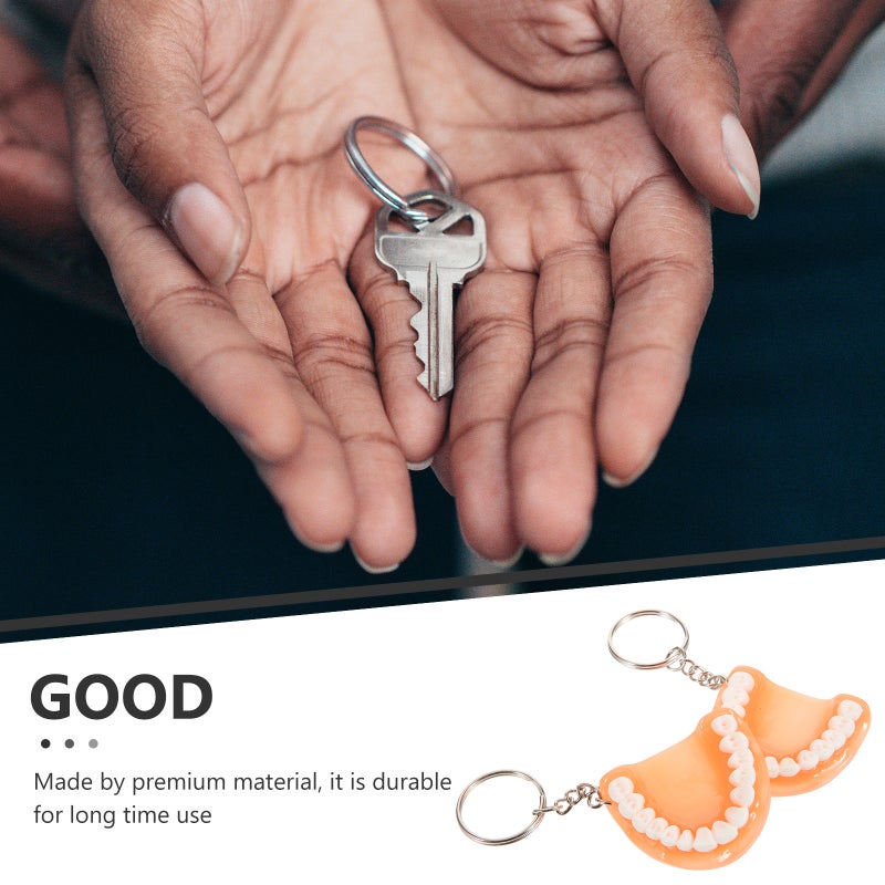 5pcs Design Key Funny Keychain Ornament Car Pendant Adorable Keychain Tricky Props - Image 5