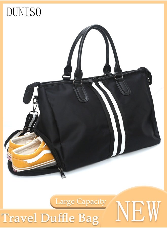 DUNISO Travel Duffel Bag Luggage Collection Business Travel Suitcase  Weekender Overnight Bag Large Carry On Airport Bag for Travel Business Trips Sports Duffel Bag Sports Gym Luggage Bags  - Image 1